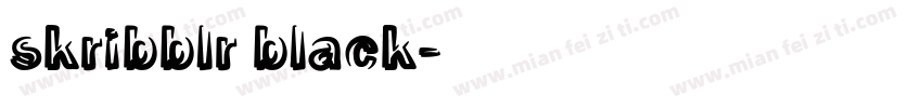 skribblr black字体转换